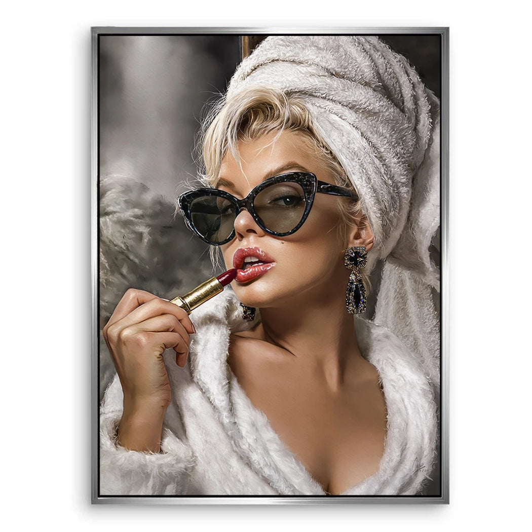 Marilyn Rouge Leinwand Bild