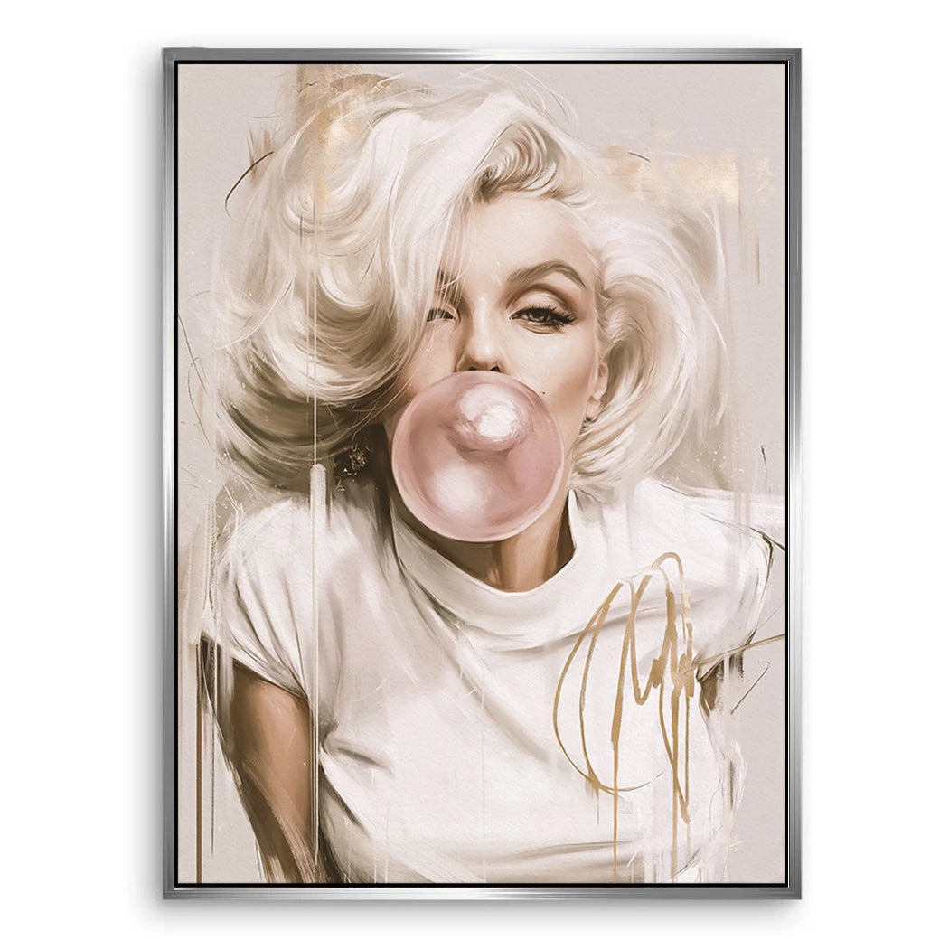 Marilyn Bubble Art Leinwand Bild