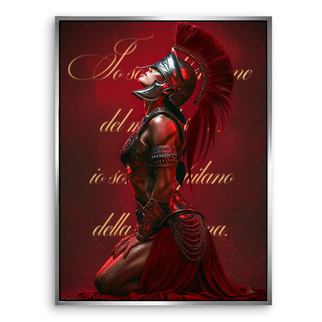 Rote Legionärin Leinwand Bild