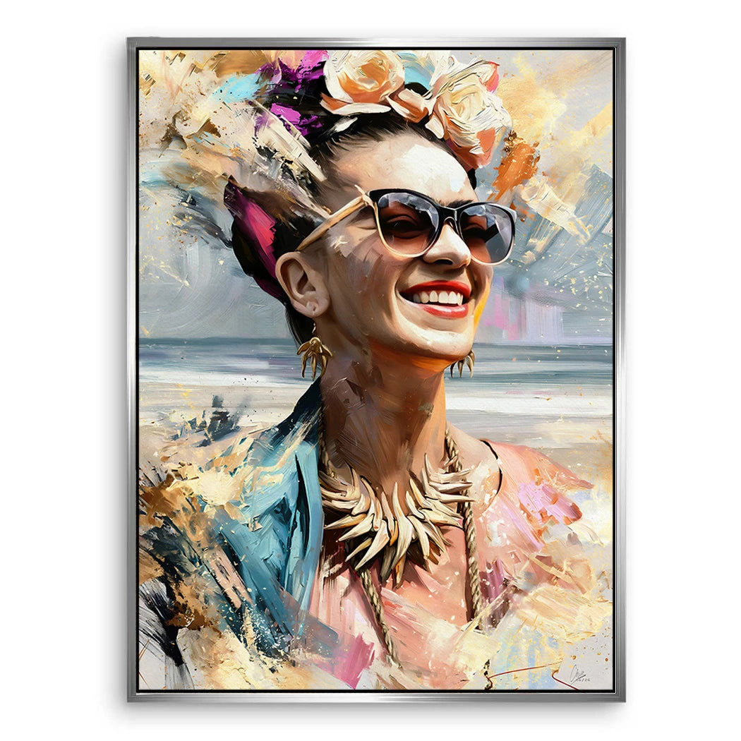 Frida Beach Leinwand Bild
