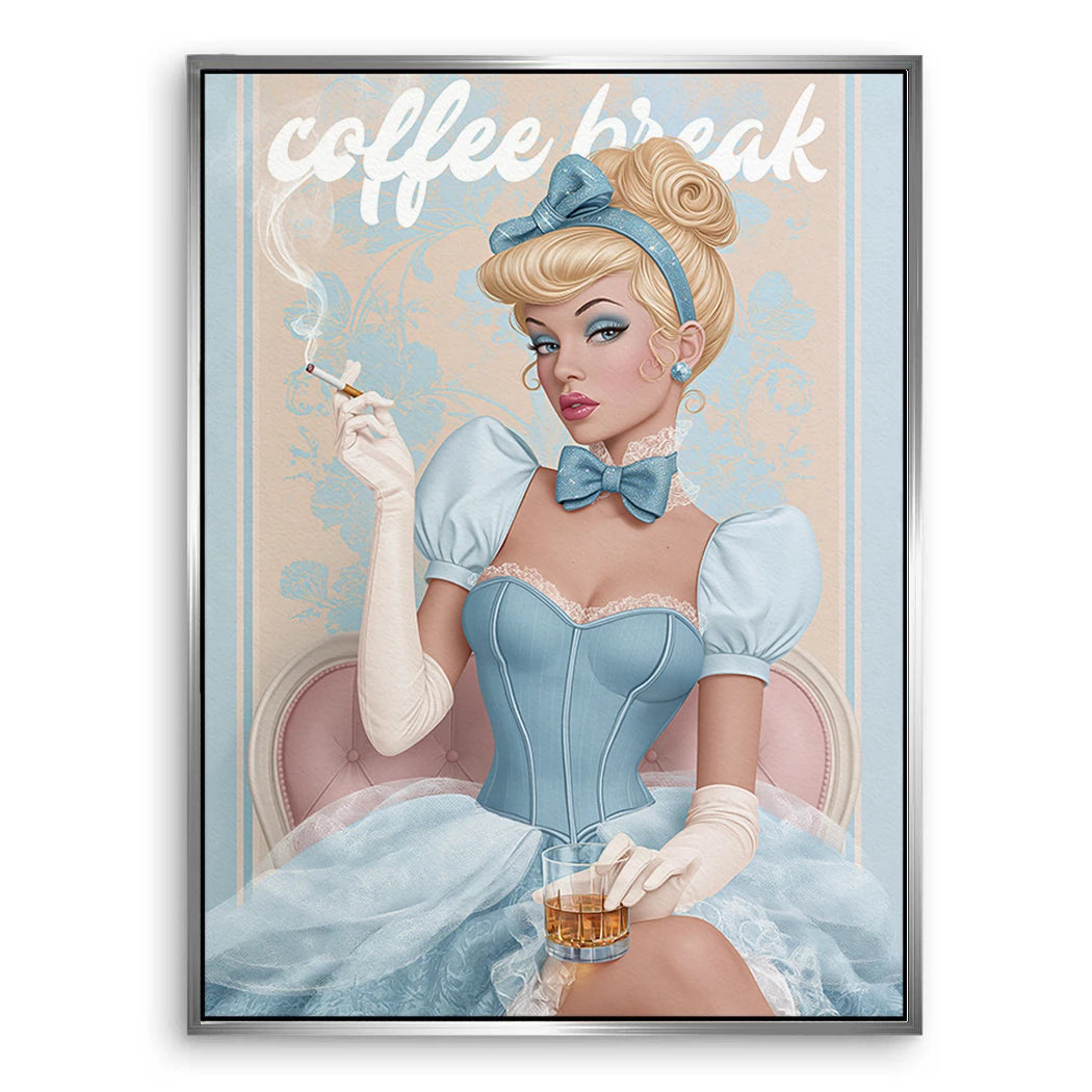 Cinderella Coffee Leinwand Bild
