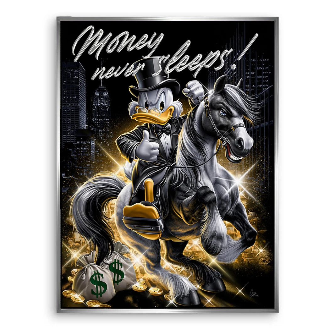 Dagobert Money Rider Leinwand Bild
