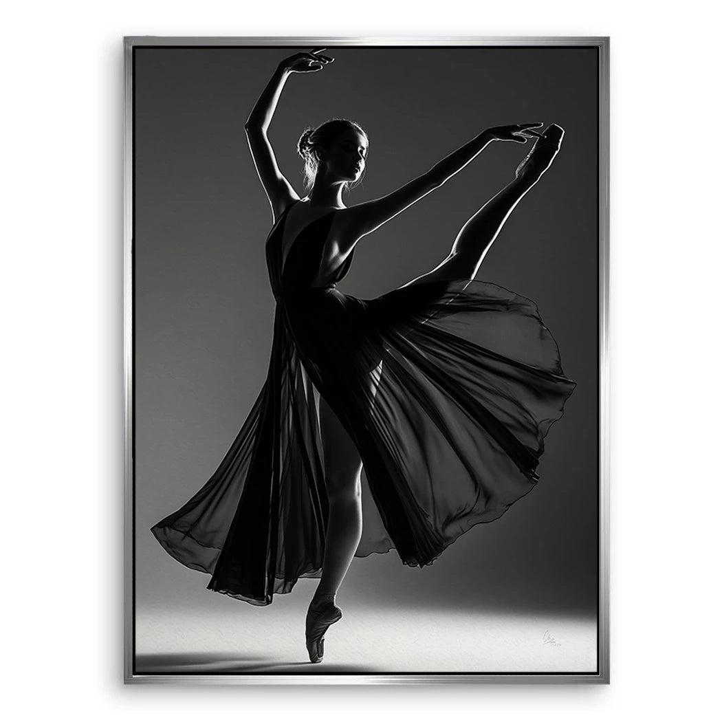 Ballerina Schattenpoesie Leinwand Bild