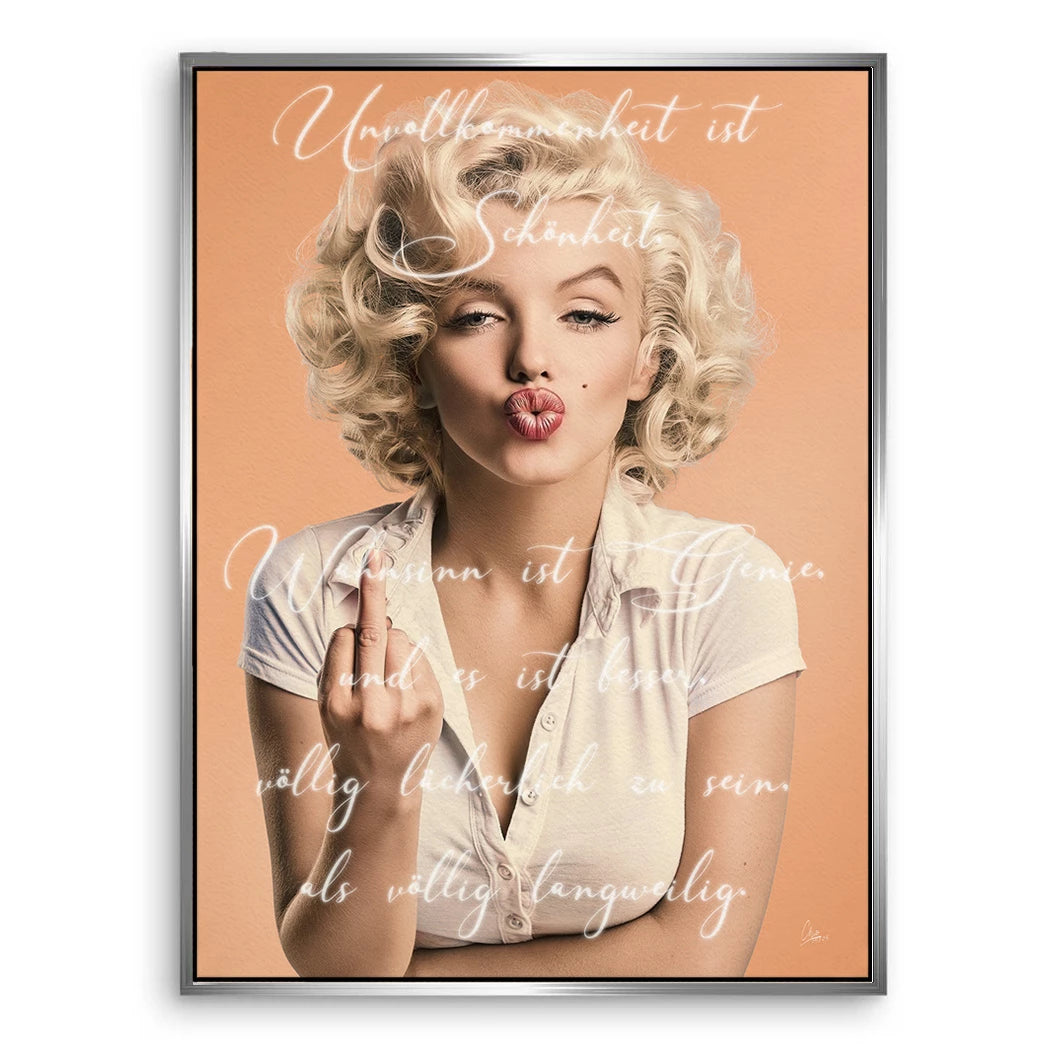 Marilyn Monroe Statement Leinwand Bild