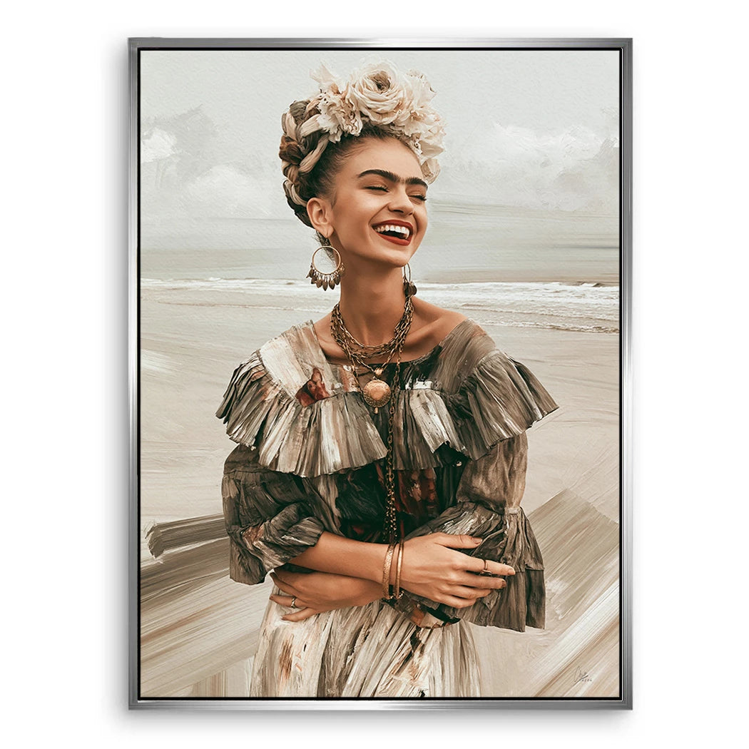 Frida Lebensfreude Leinwand Bild
