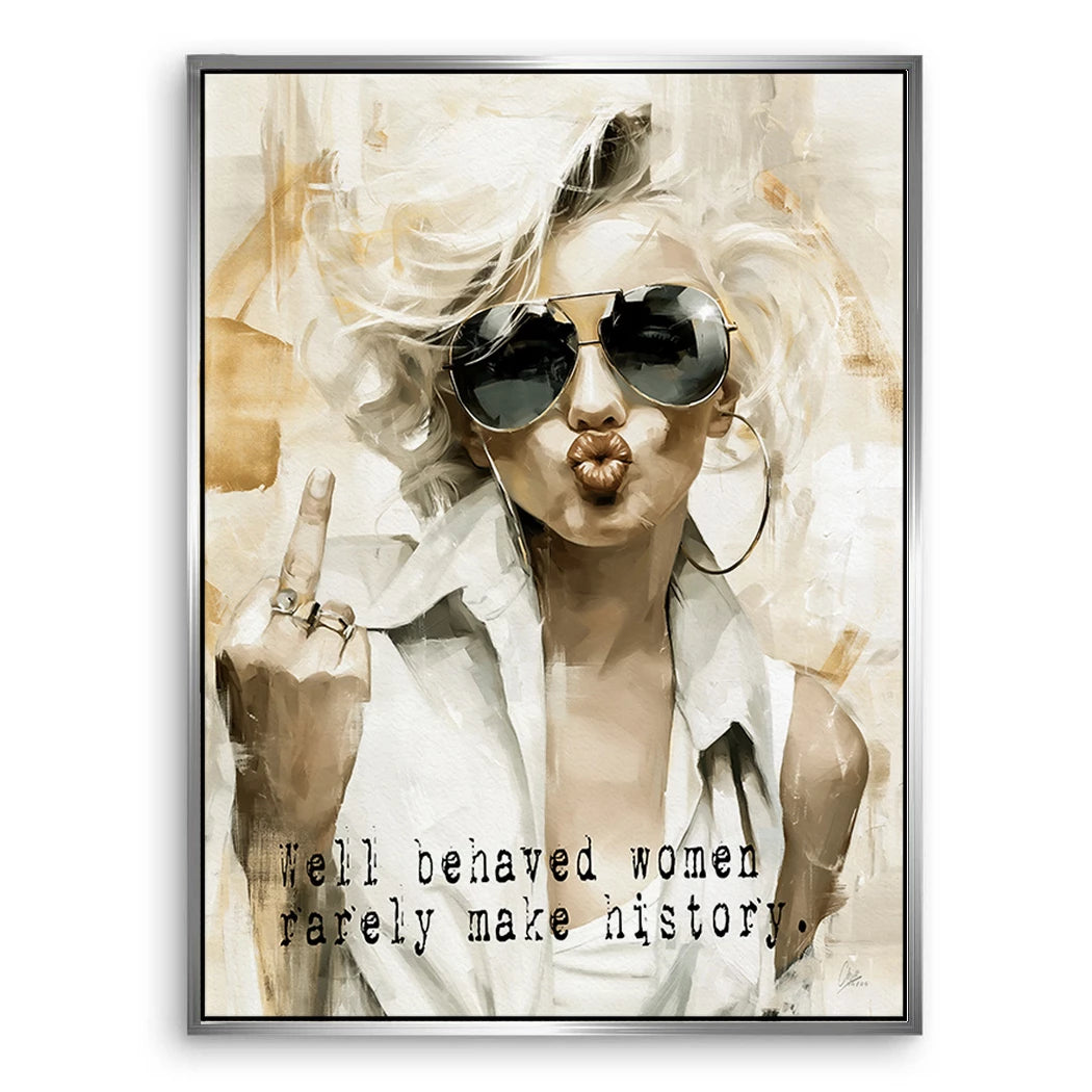 Marilyn Monroe Rebell Leinwand Bild