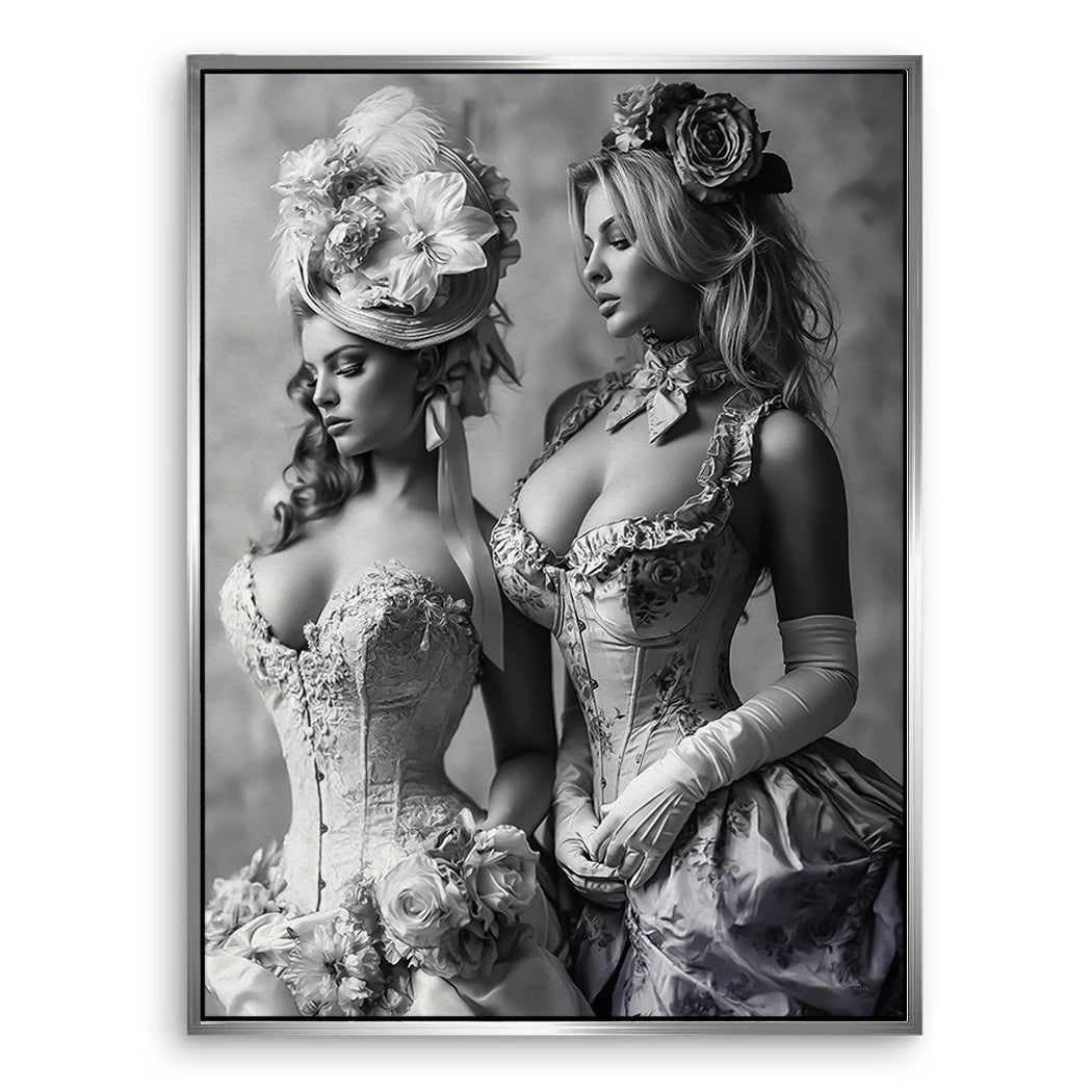 Barock Damen Leinwand Bild