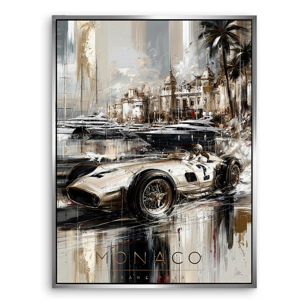 Monaco Pole Position Leinwand Bild