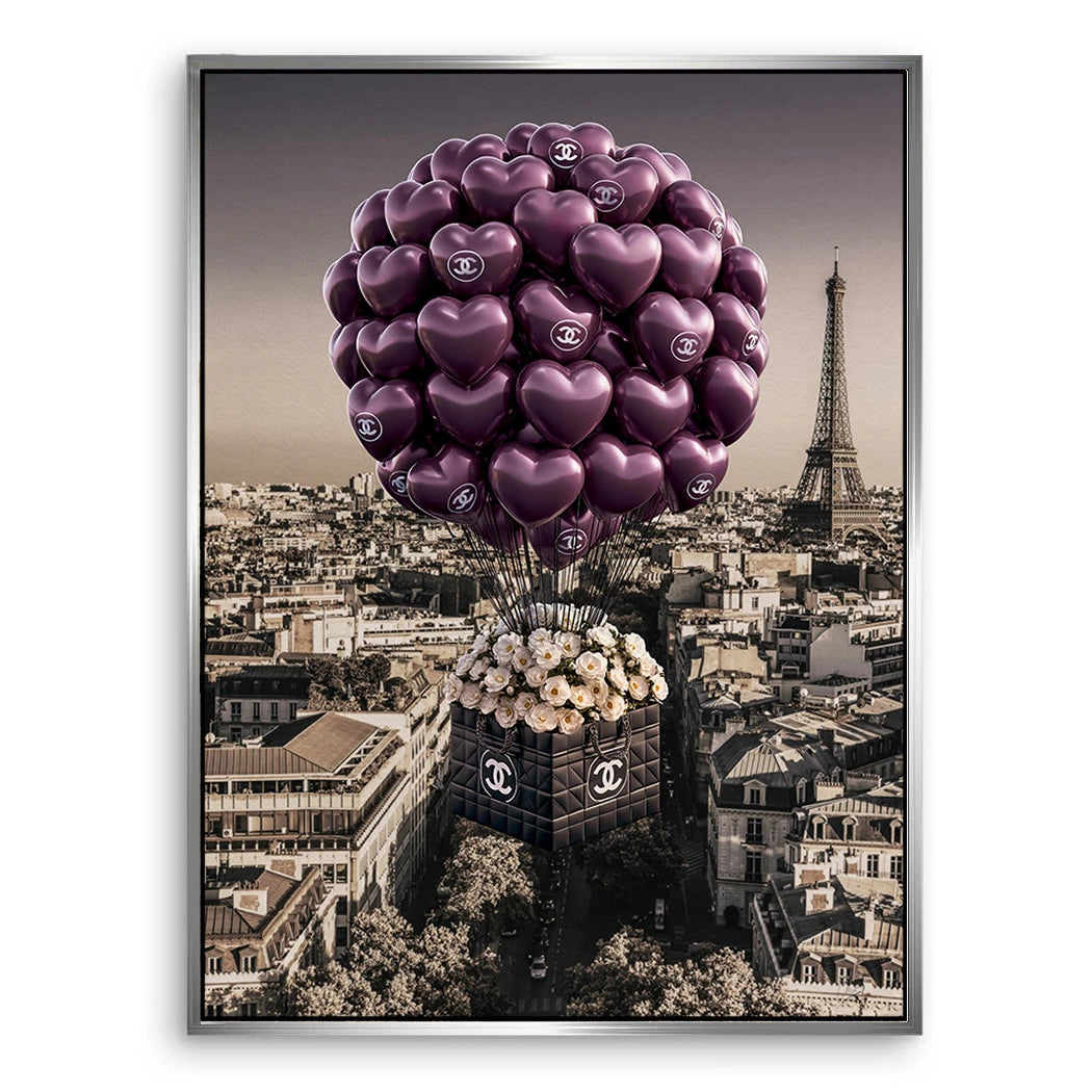 Chanel Ballons Leinwand Bild