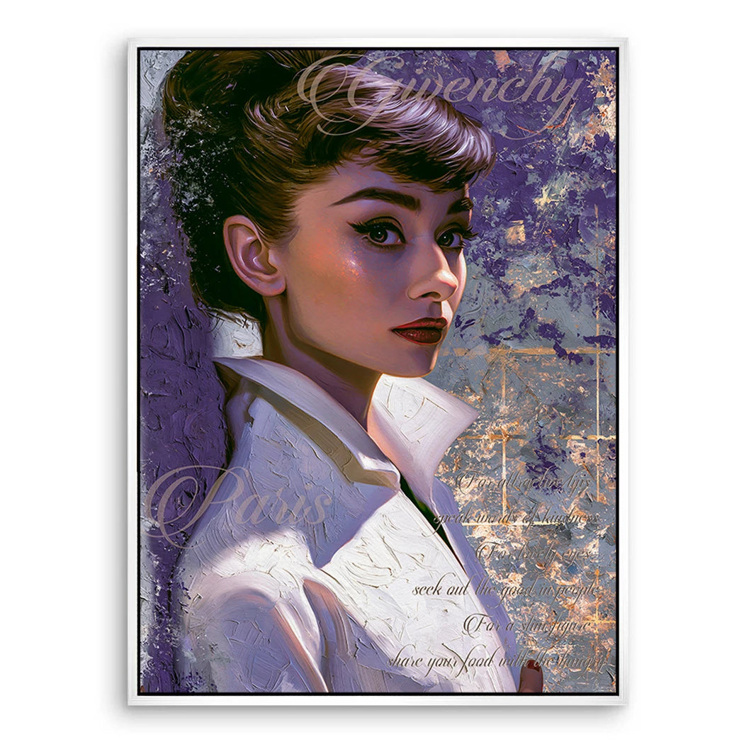 Audrey Couture Leinwand Bild