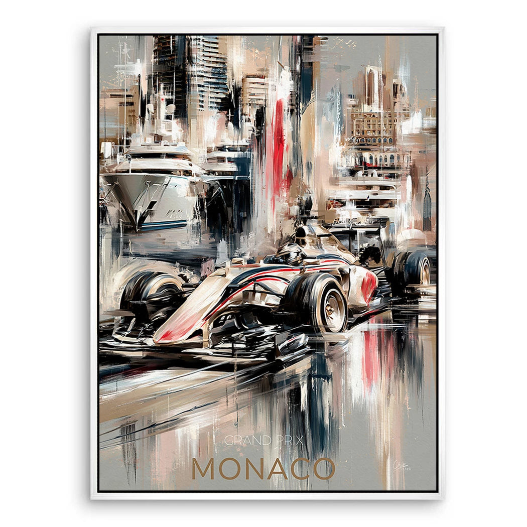 Monaco Formula Leinwand Bild