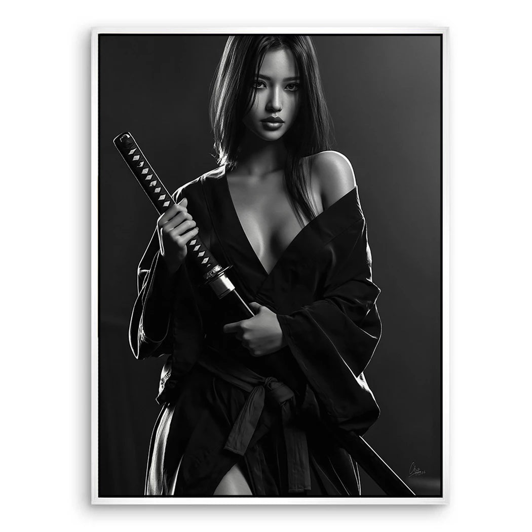 Katana Goddess Leinwand Bild