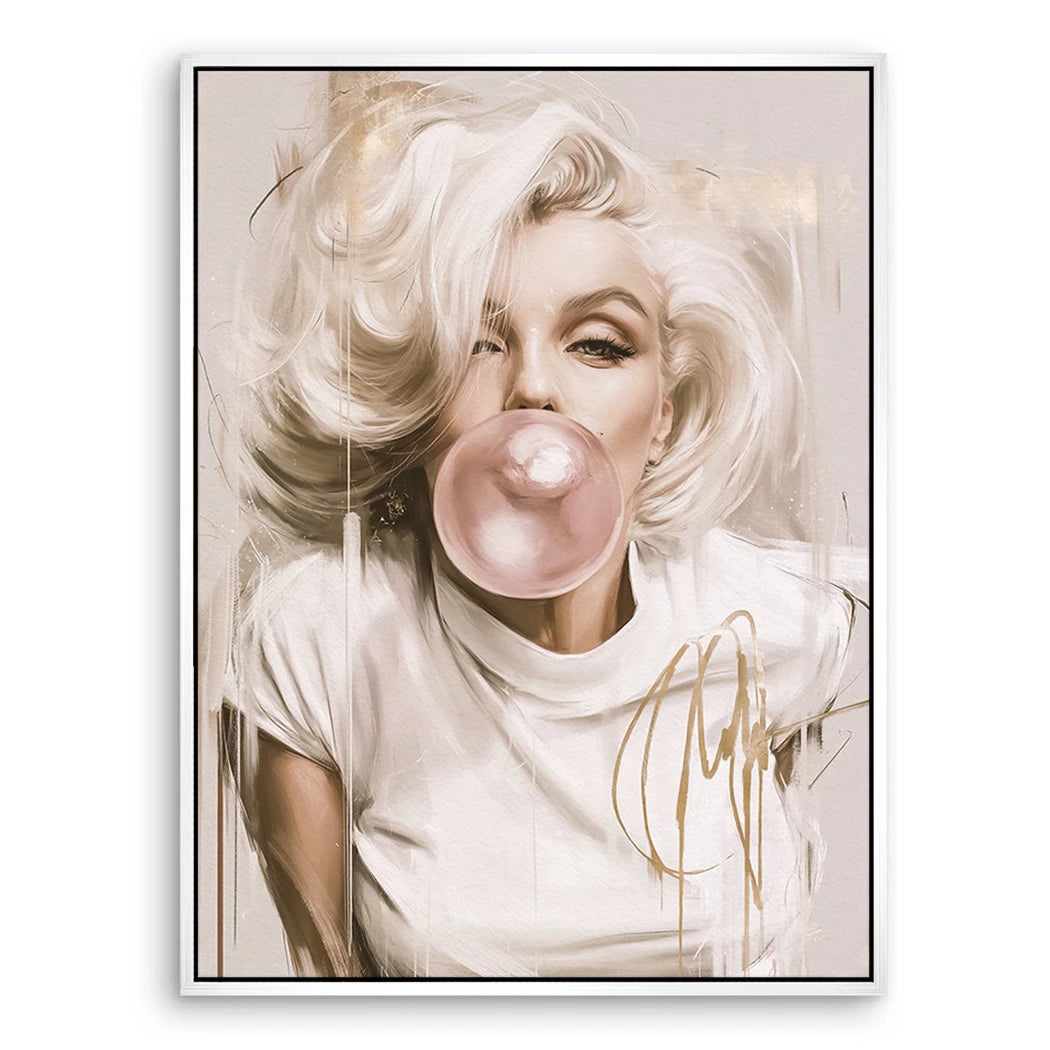Marilyn Bubble Art Leinwand Bild