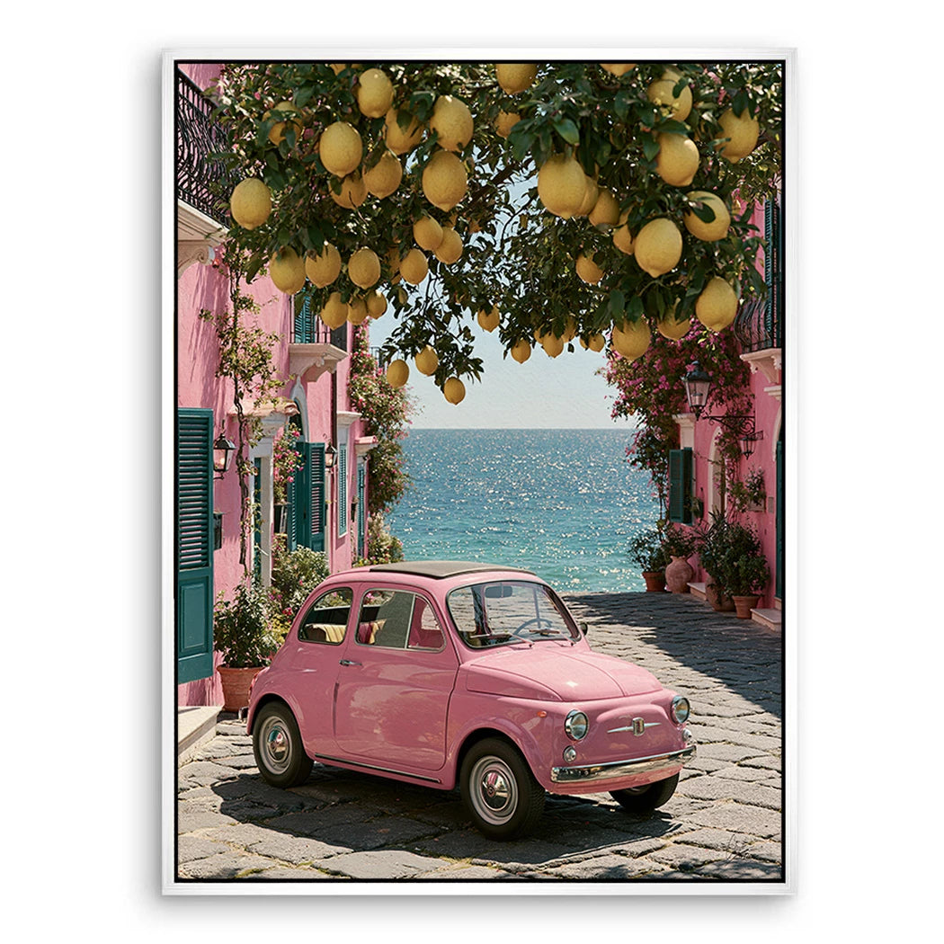 Rosa Cinquecento Leinwand Bild