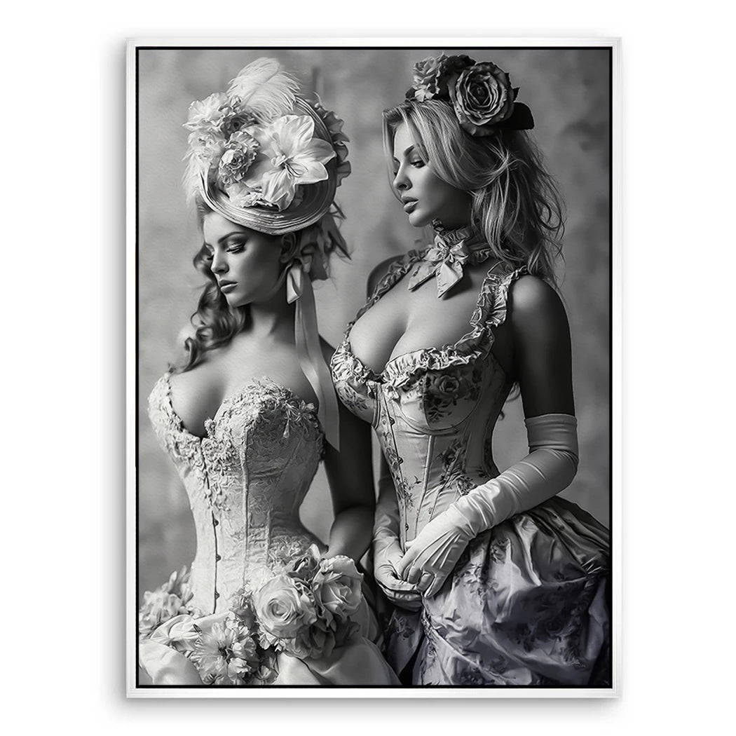 Barock Damen Leinwand Bild