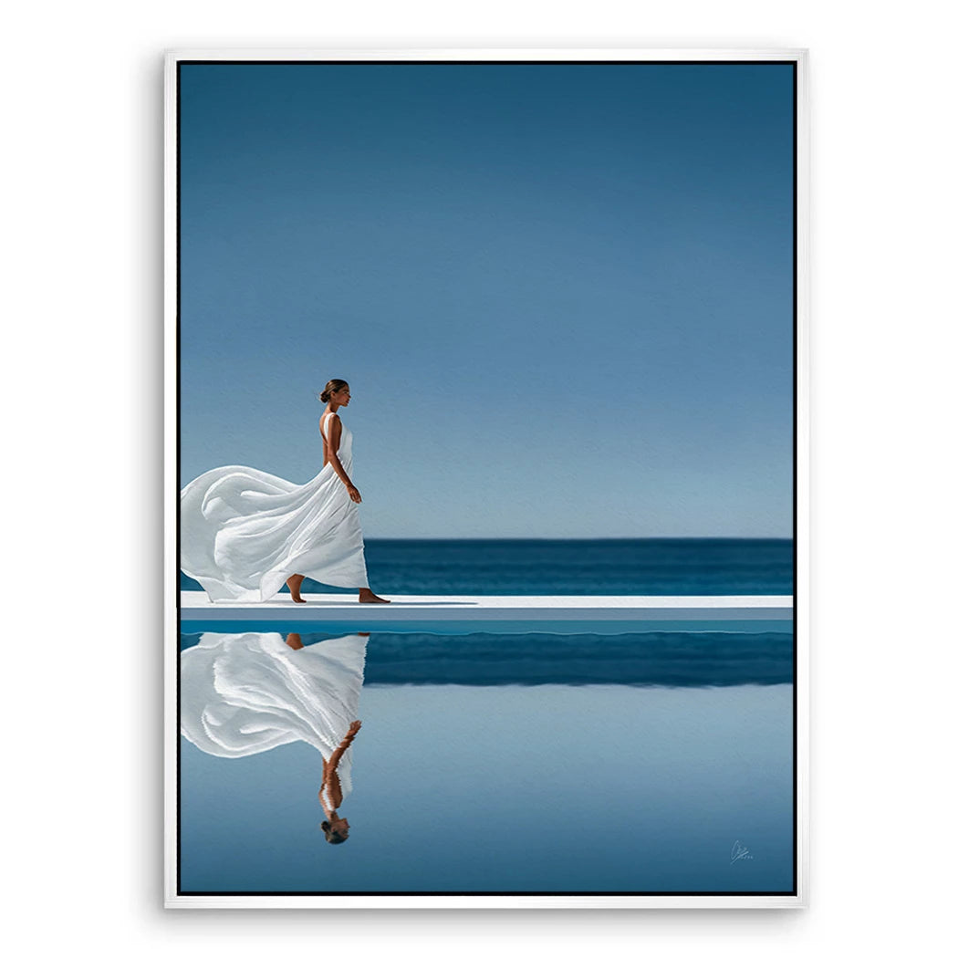 Blue Silence Leinwand Bild