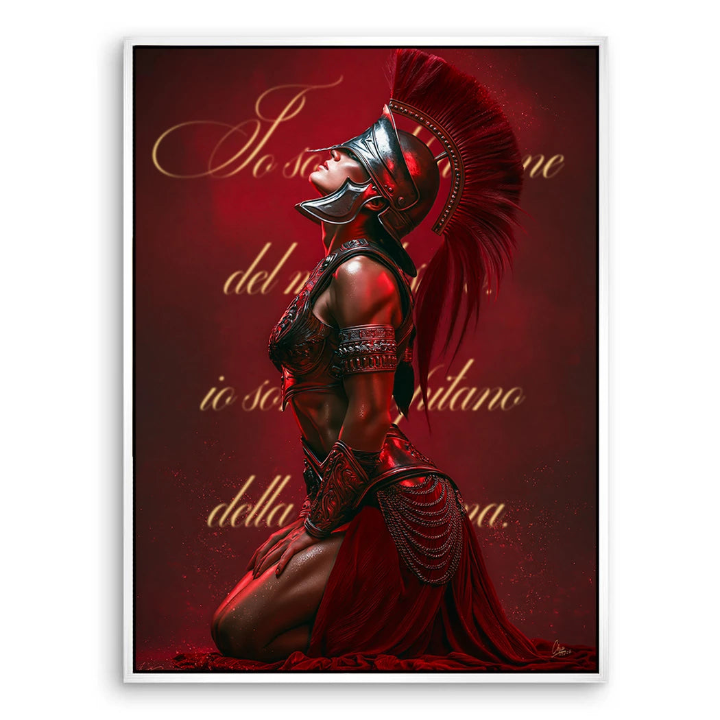 Rote Legionärin Leinwand Bild