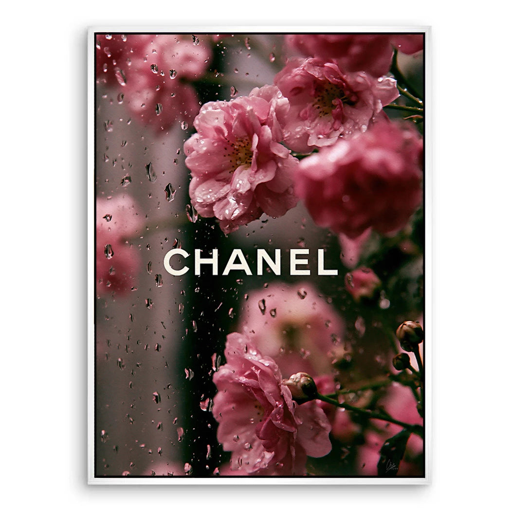 Chanel Blütenregen Leinwand Bild