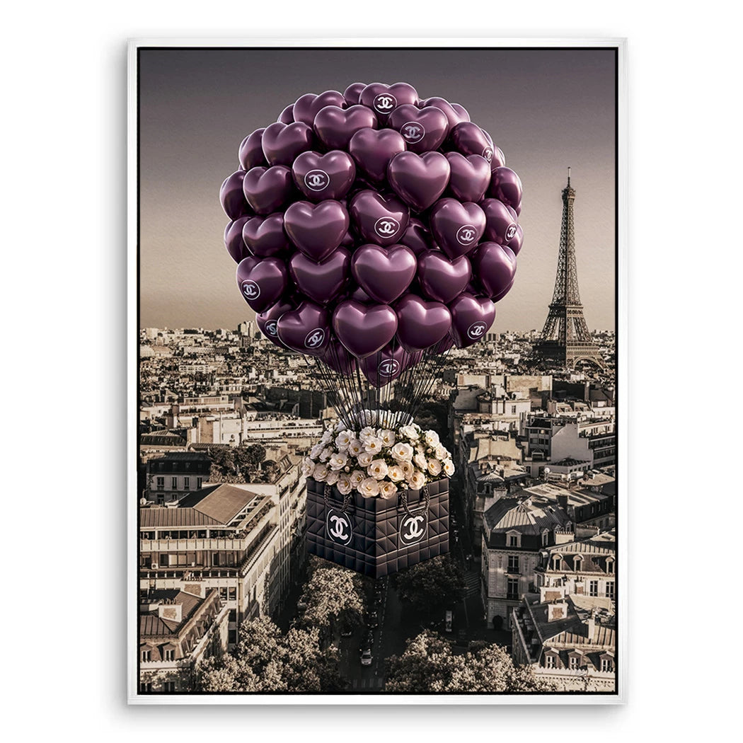 Chanel Ballons Leinwand Bild
