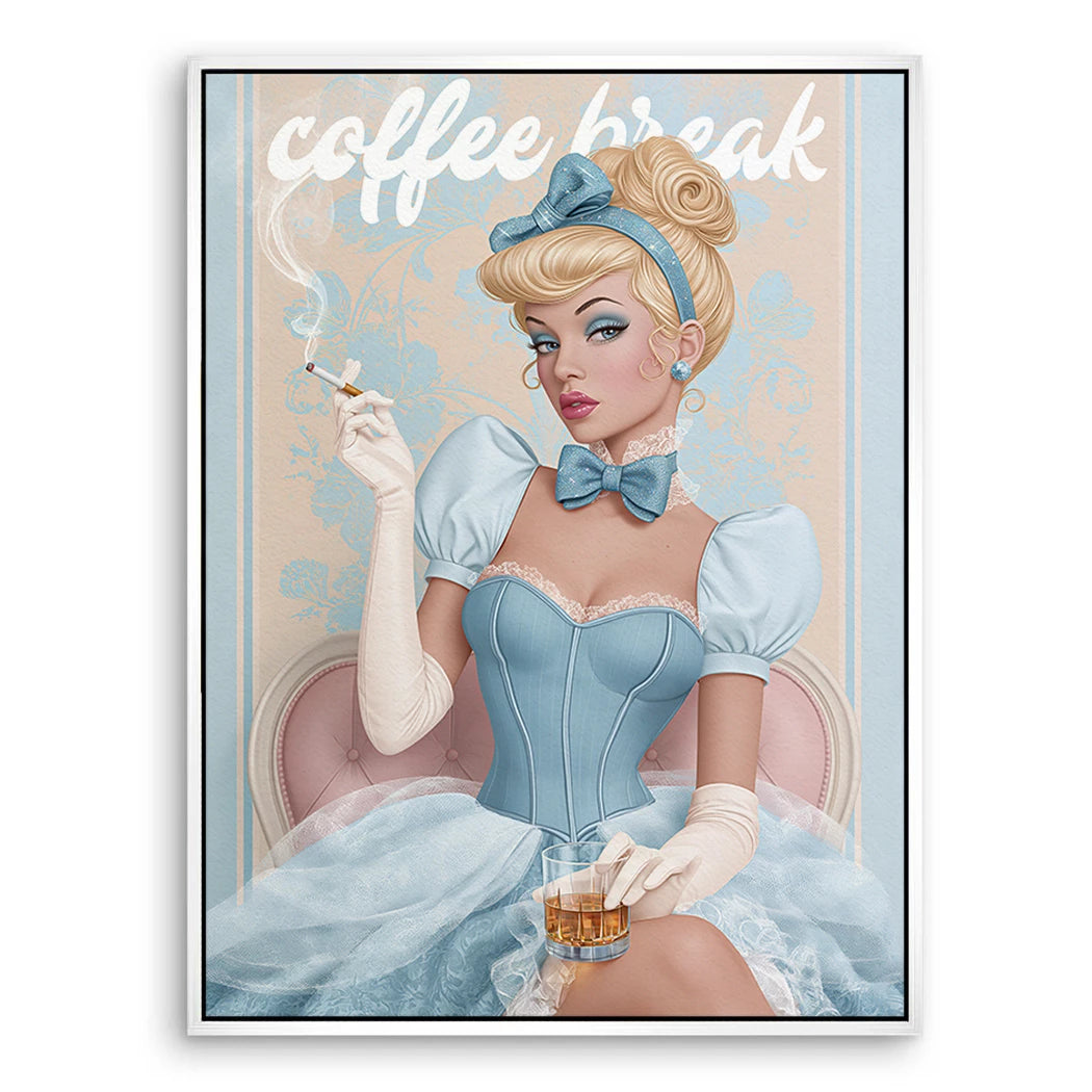 Cinderella Coffee Leinwand Bild