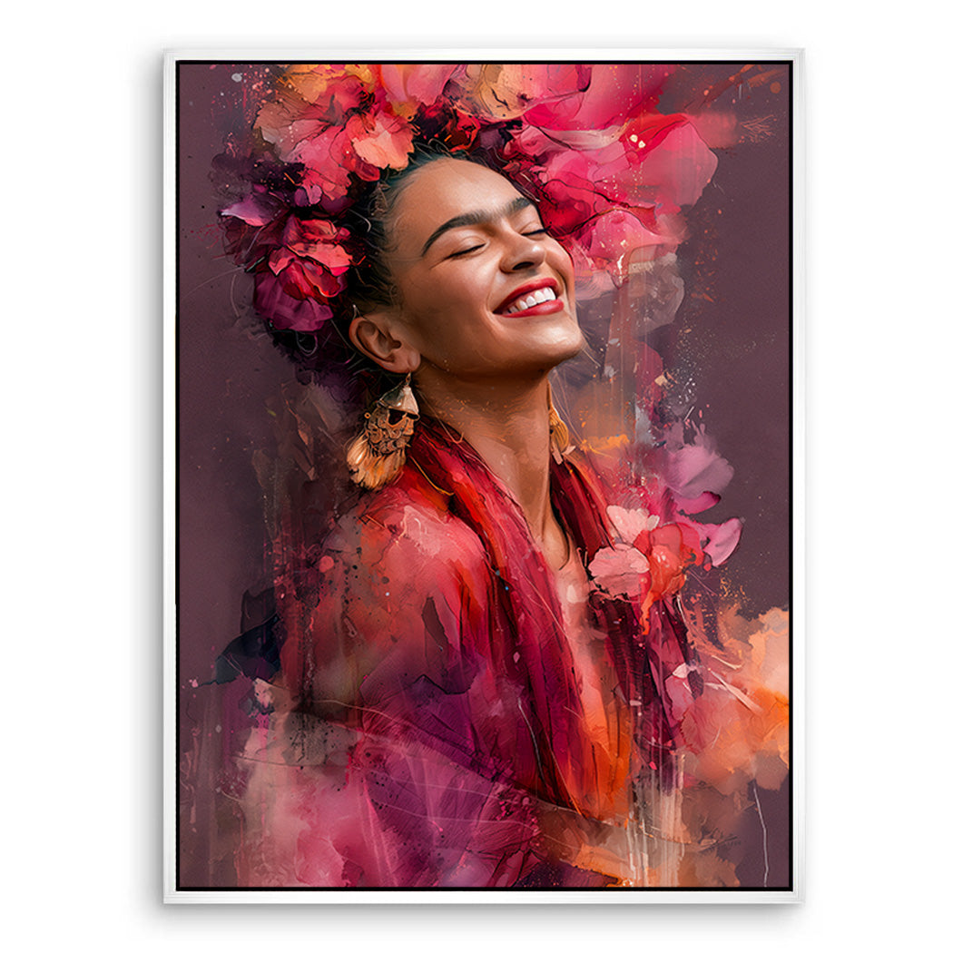 Frida Kahlo Blütenzauber Leinwand Bild