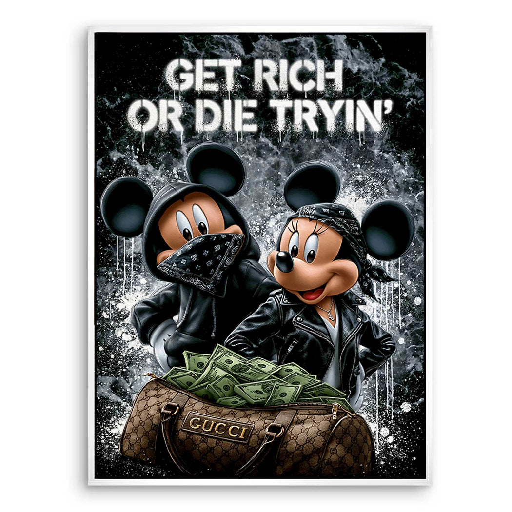 Micky Minnie Hustle Leinwand Bild