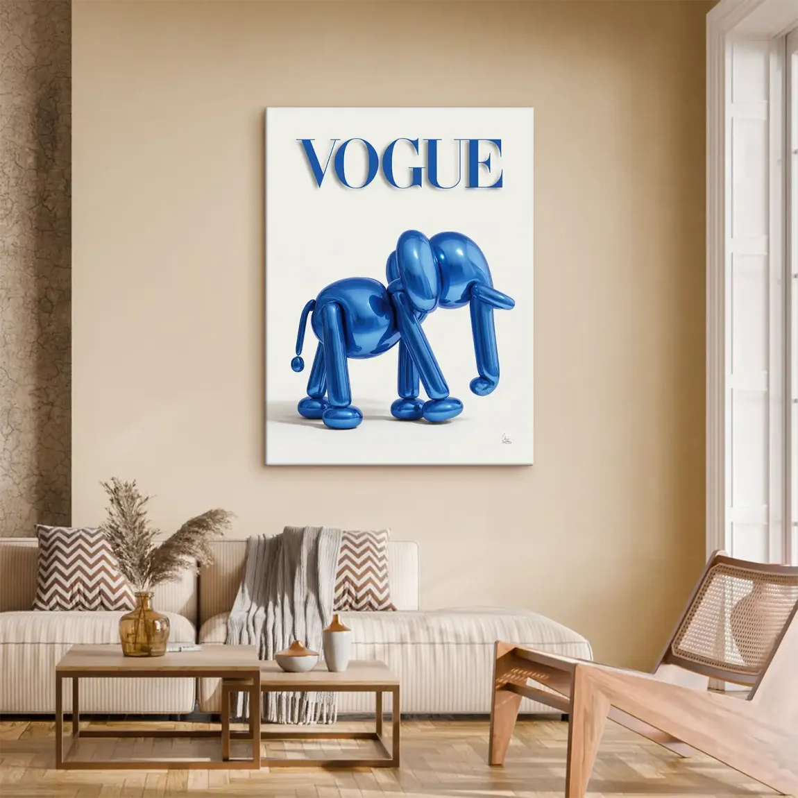 Ballon Elefant Chic Leinwand Bild