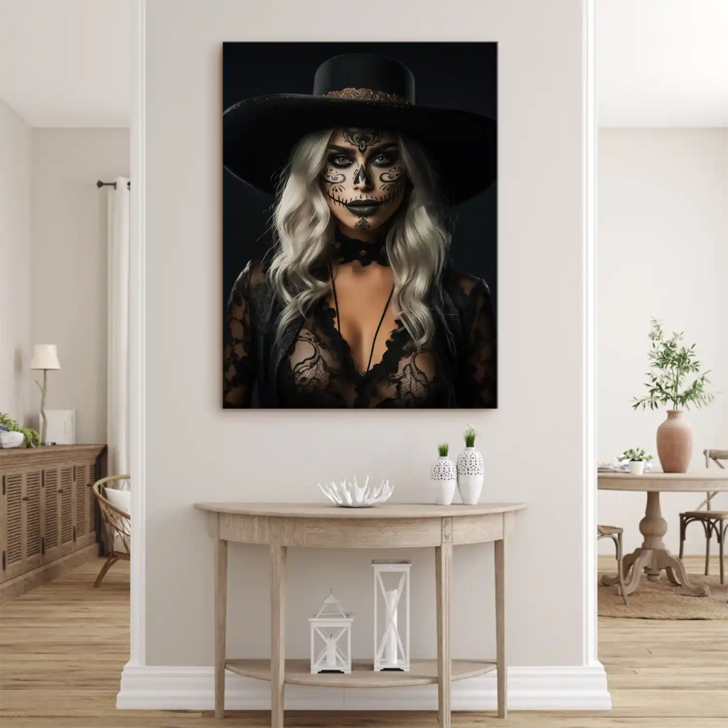 La Catrina Style Leinwand Bild INGALERIE