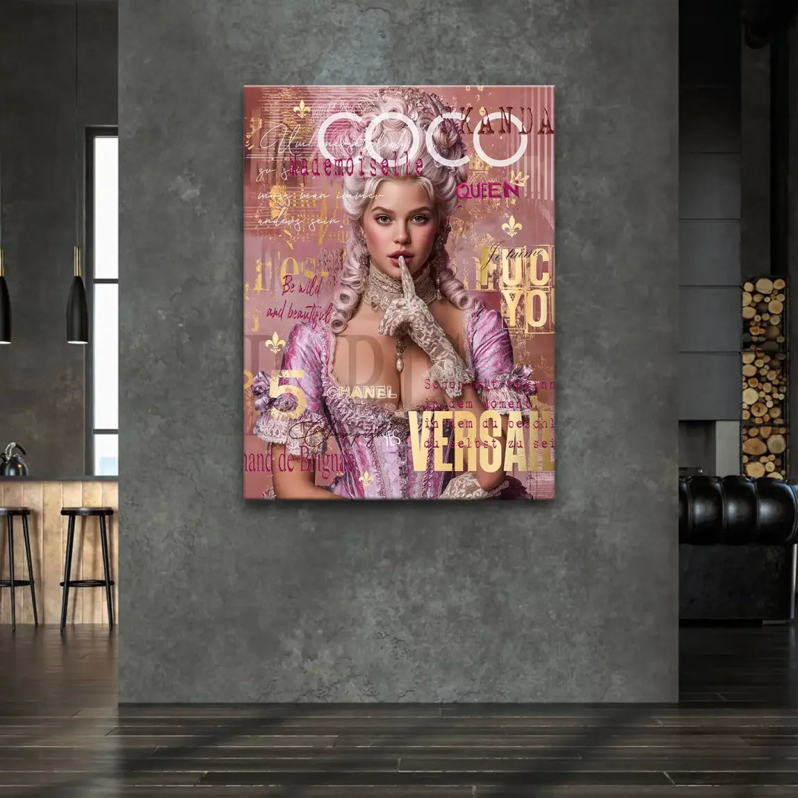 Marie Antoinette Popart Leinwand Bild