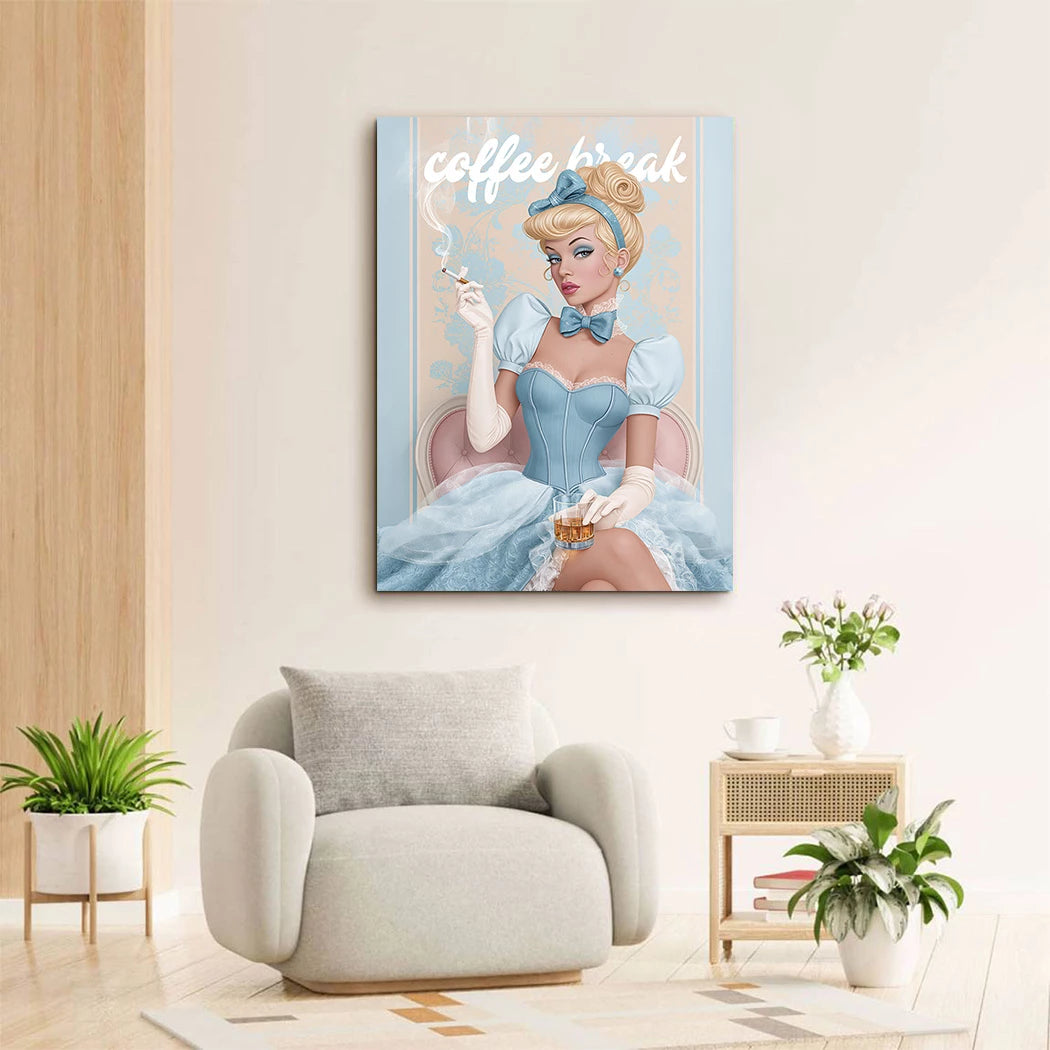 Cinderella Coffee Acrylglasbild