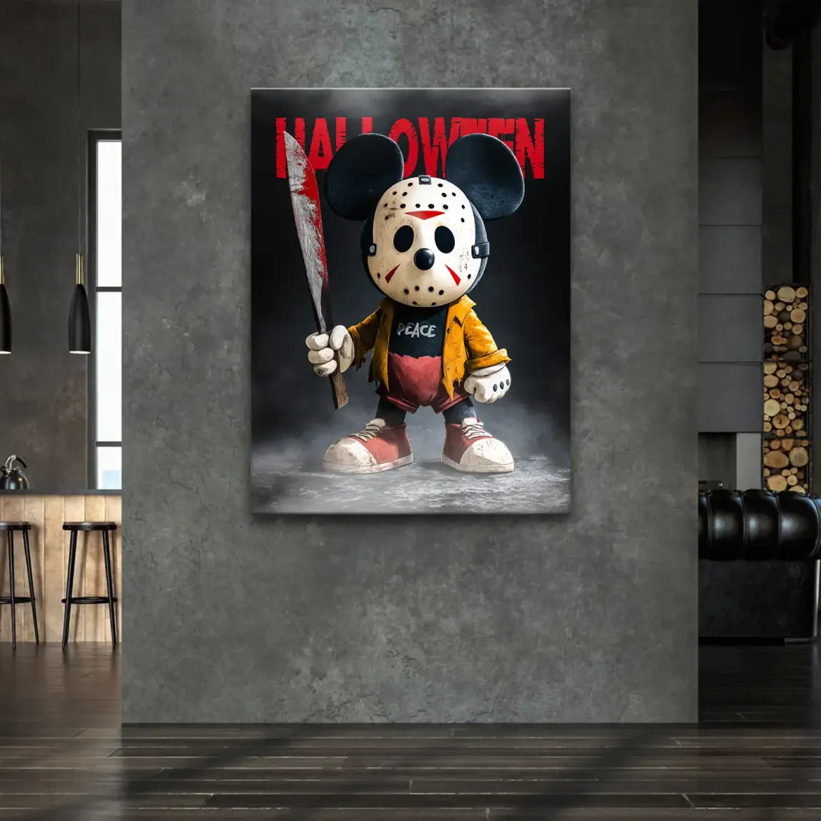 Midnight Micky Mouse Leinwand Bild