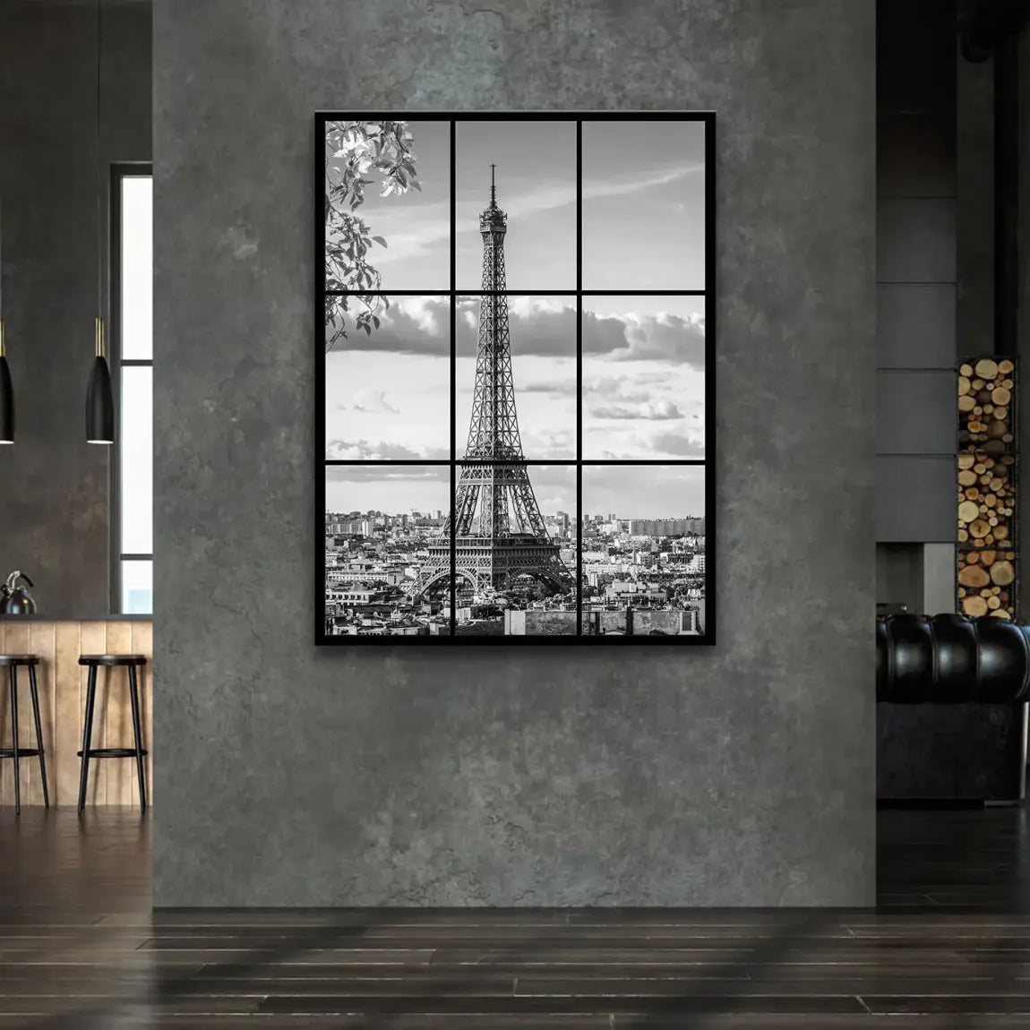 Paris Skyline View Leinwand Bild