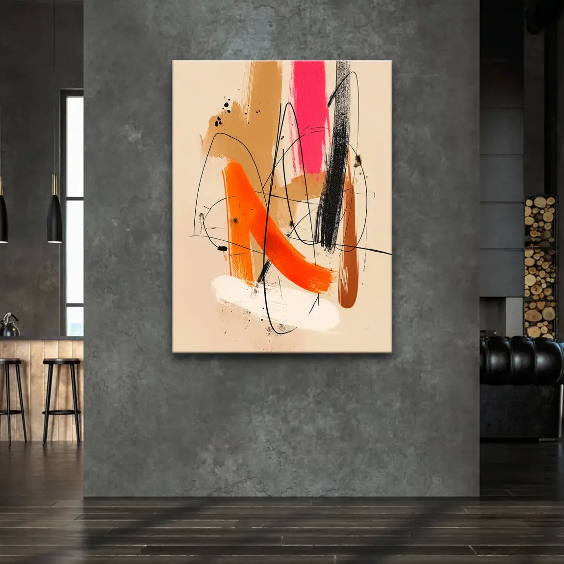 Freie Dynamik Abstrakt Leinwand Bild