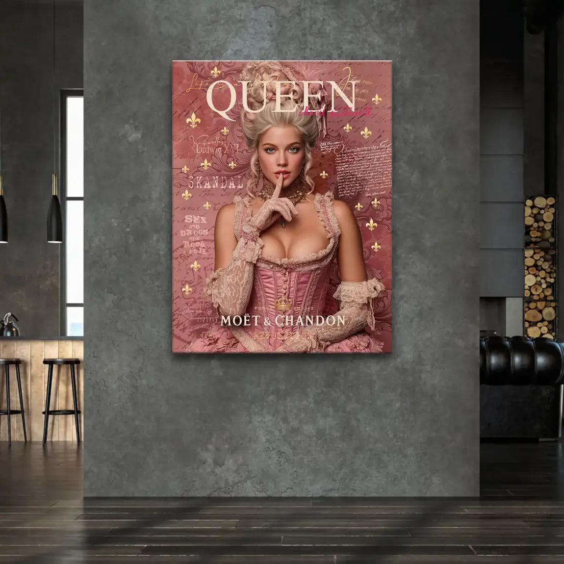 Marie Antoinette Rebellion Pop Art Leinwand Bild