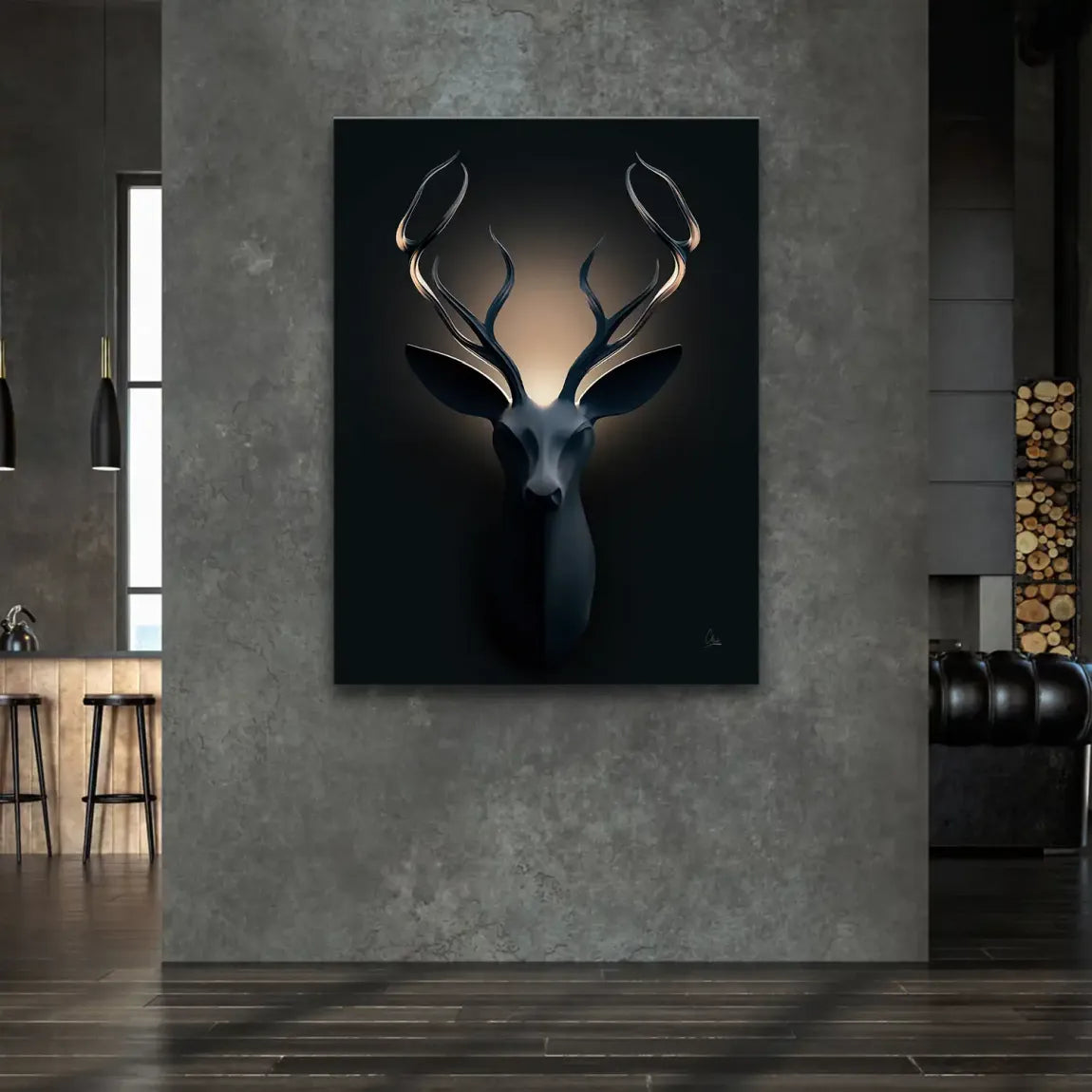 Majestätischer Hirsch Leinwand Bild