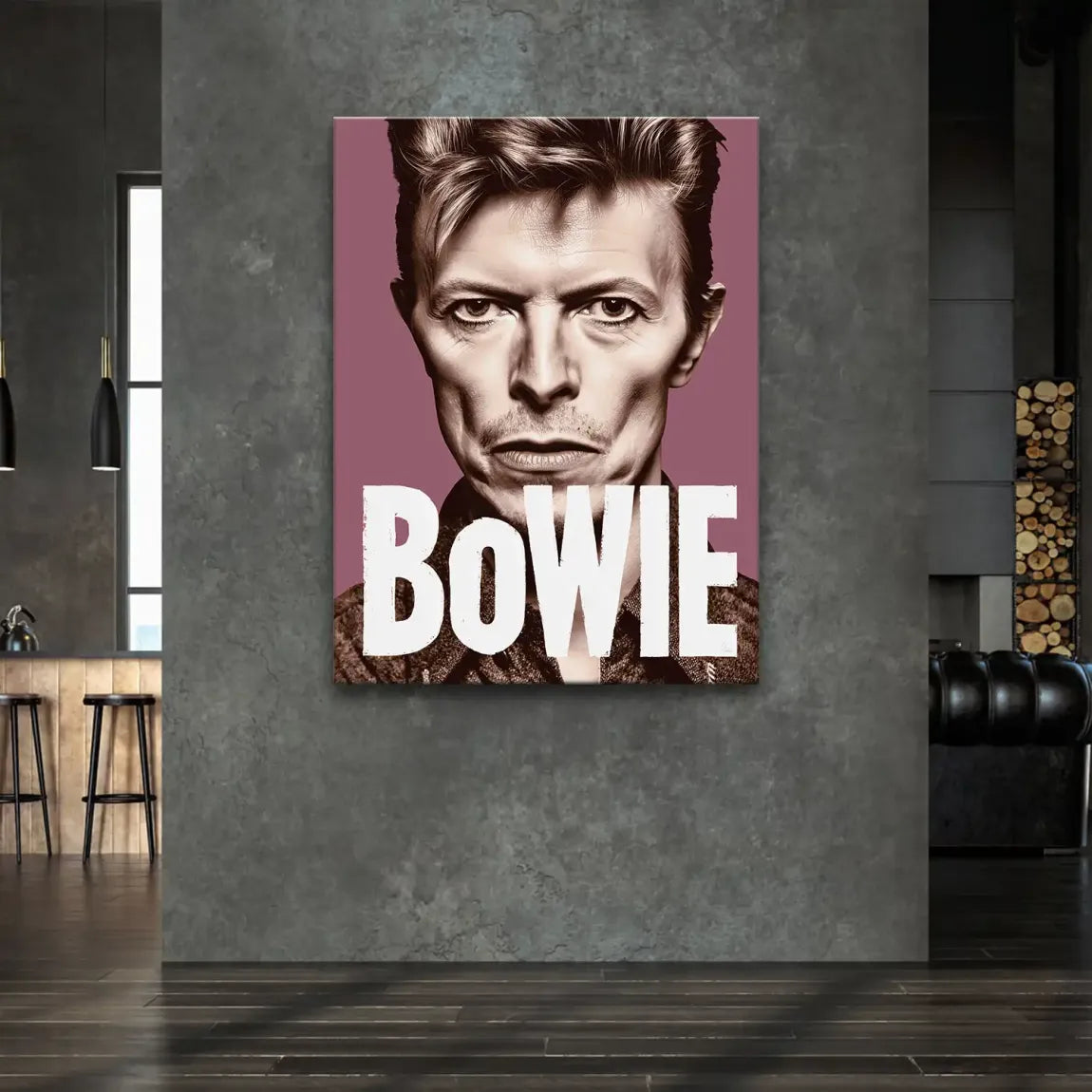 Starman Portrait Bowie Leinwand Bild