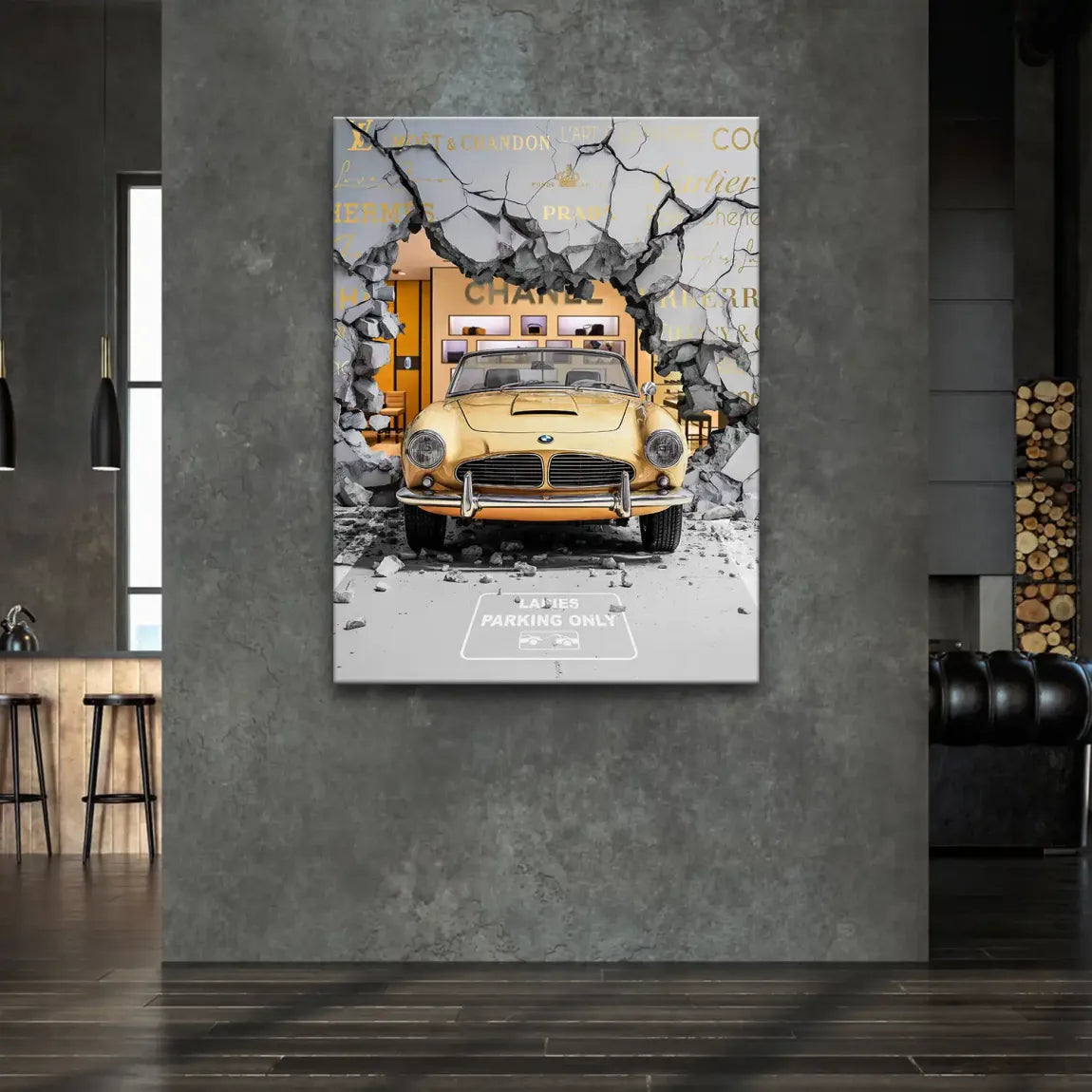 Luxury Shopping Leinwand Bild