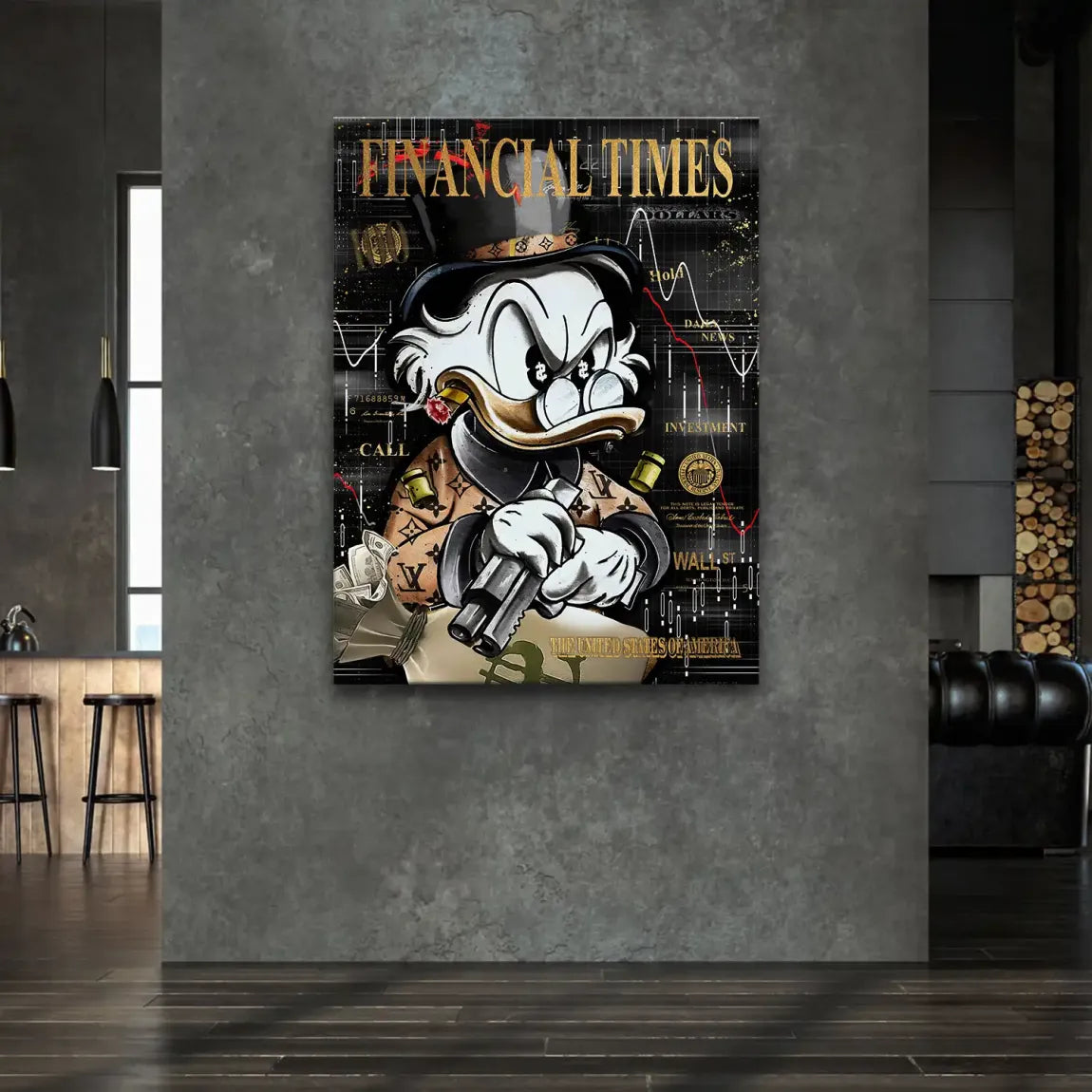 Financial Empire Duck Leinwand Bild