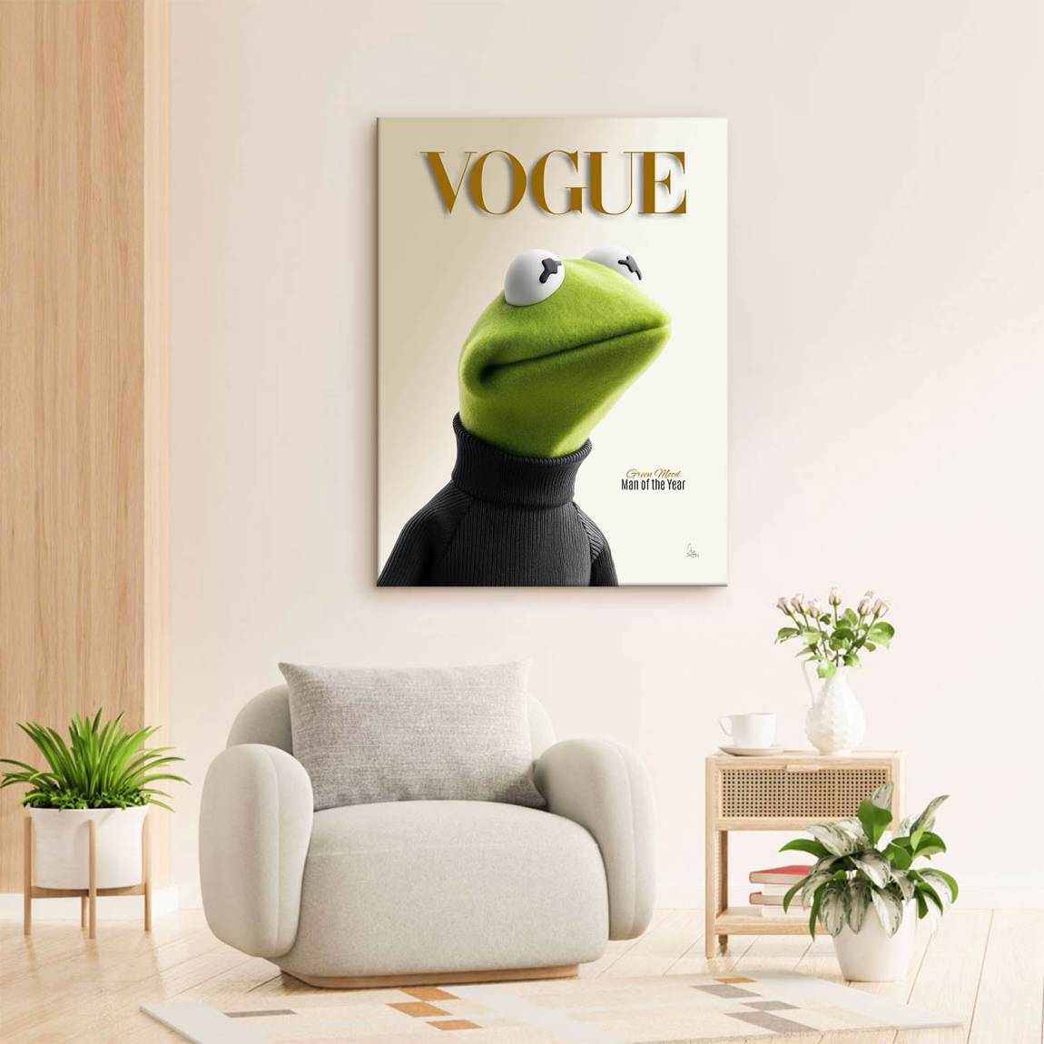 Kermit Couture Leinwand Bild