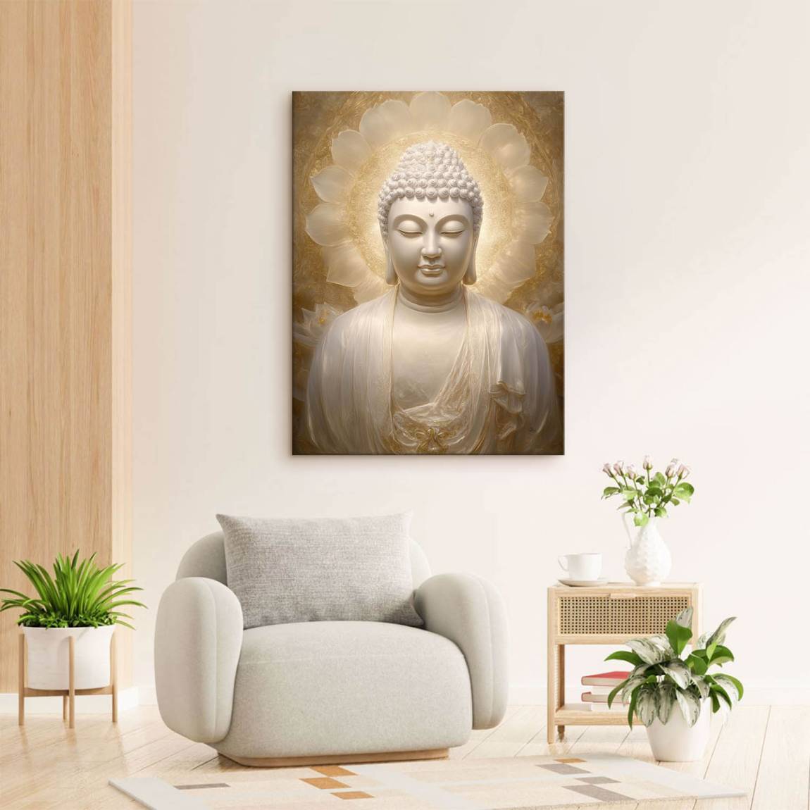 Goldener Buddha Leinwand Bild