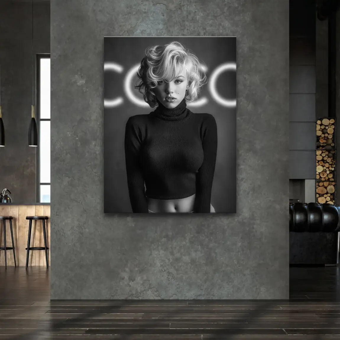 Marilyn Coco Glamour Leinwand Bild
