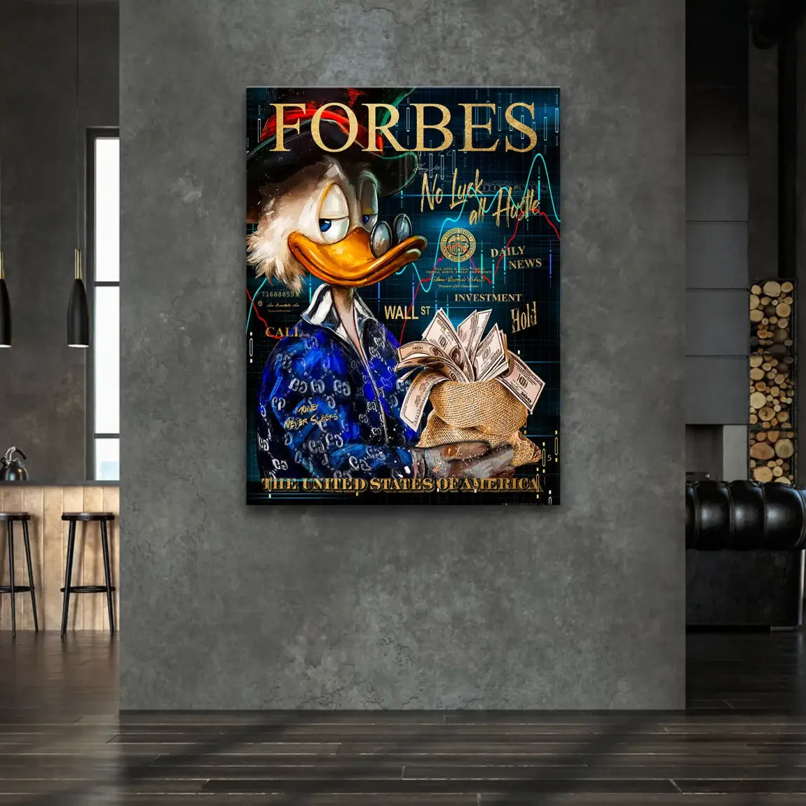 Dogobert Money Empire Leinwand Bild