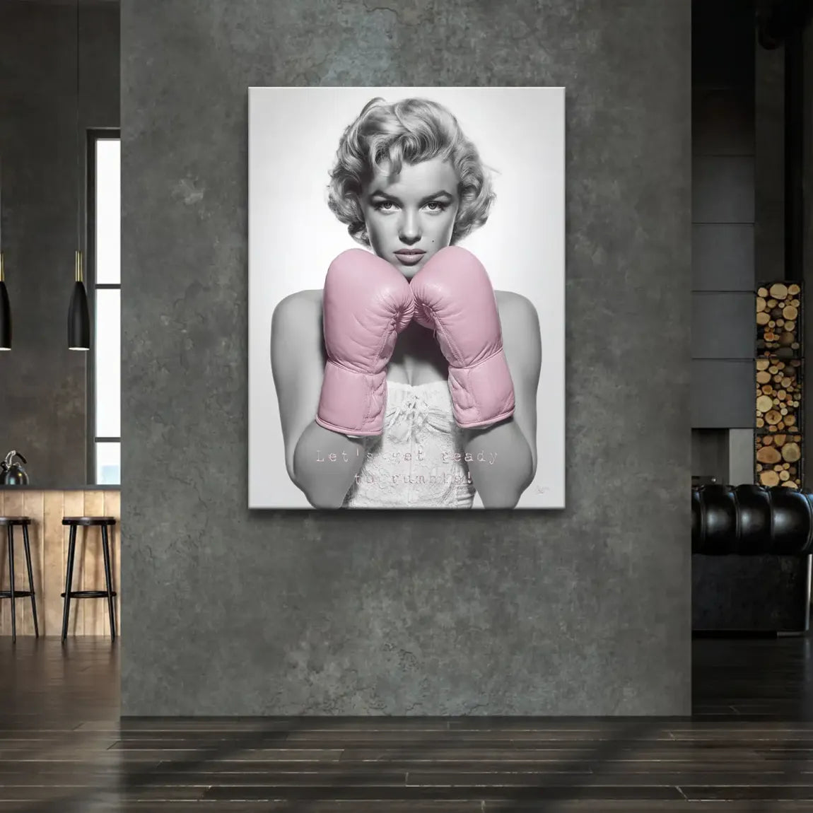 Boxing Marilyn Monroe Leinwand Bild