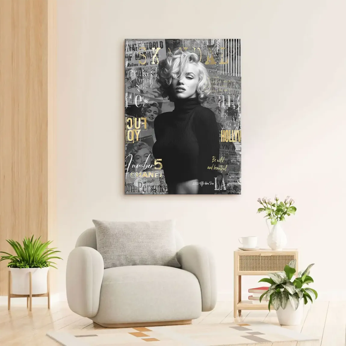 Marilyn Monroe Legend Leinwand Bild