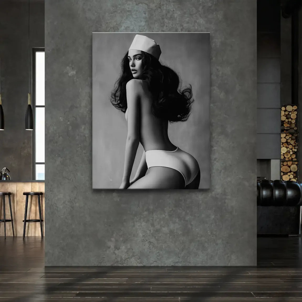 Noir Beauty Style Leinwand Bild