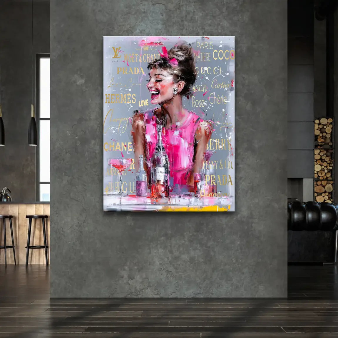 Audrey Pop Couture Leinwand Bild