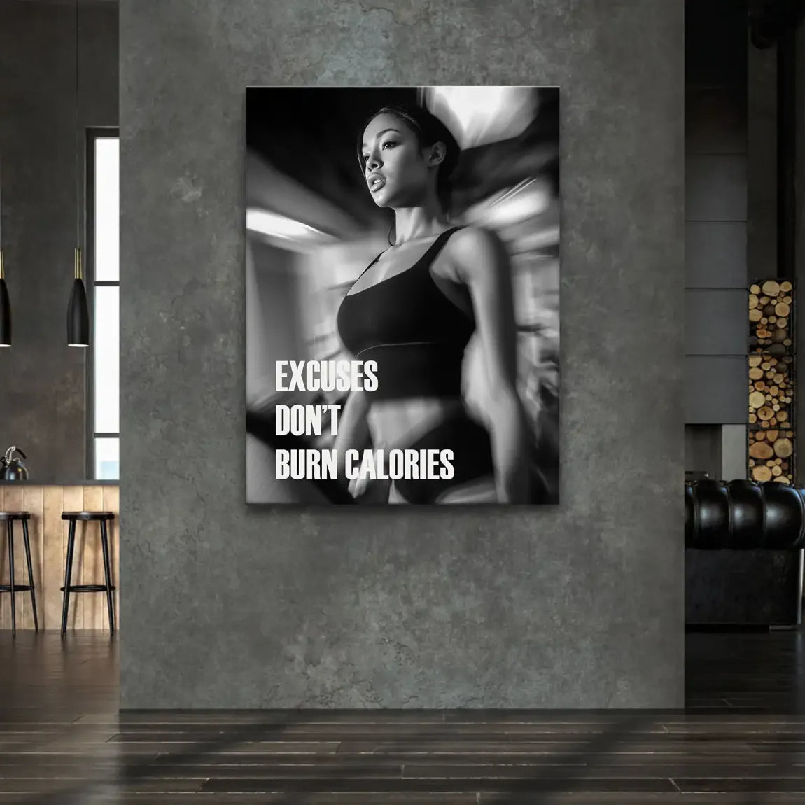 Burn Calories Fitness Leinwand Bild