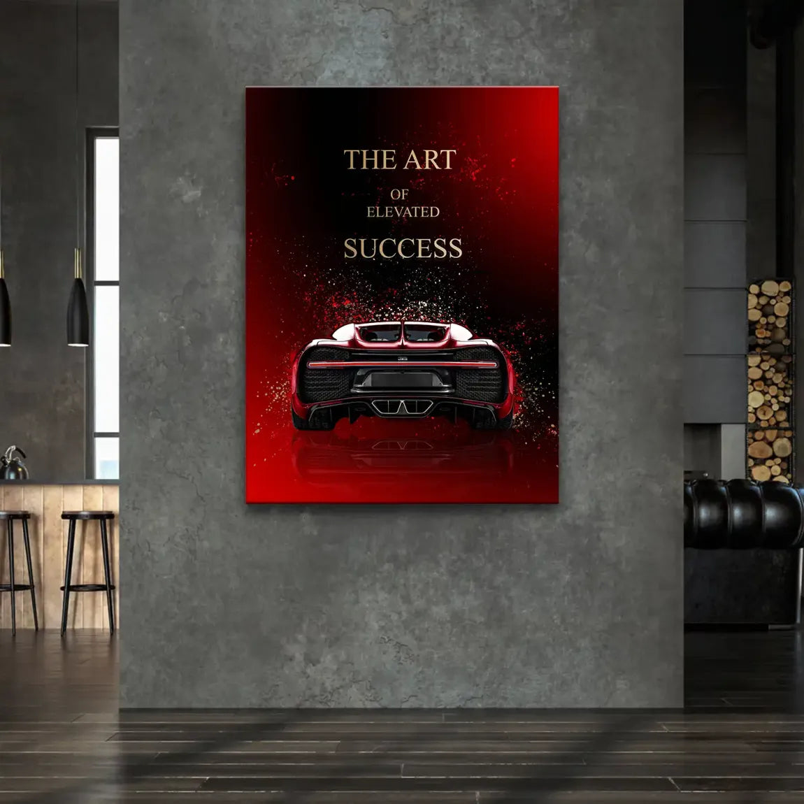 Art of Success Bugatti Leinwand Bild