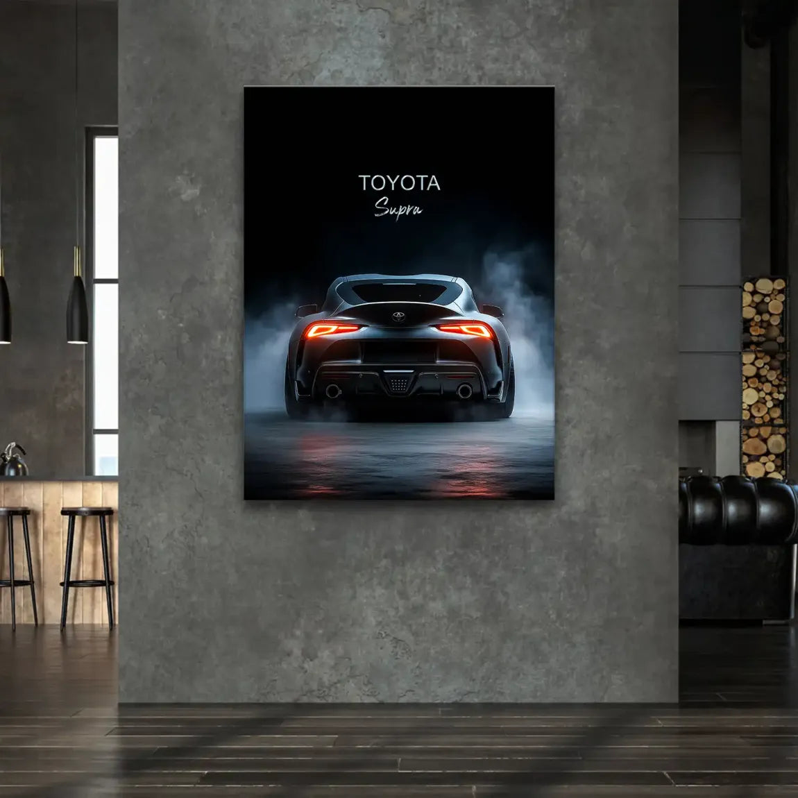Toyota Supra Art Leinwand Bild