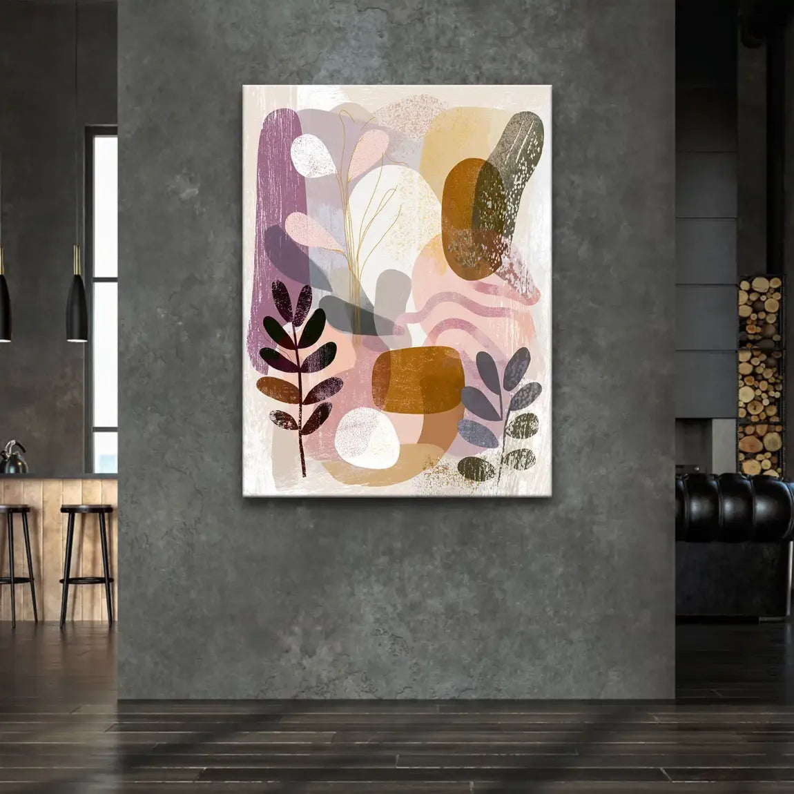 Soft Harmony Abstrakt Leinwand Bild